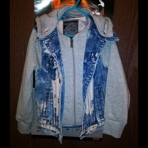 Boys Denim Hoodie Jacket